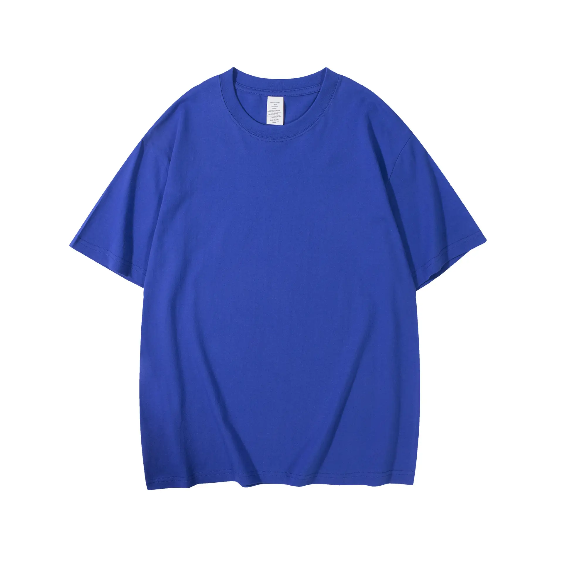 Women Cotton Plain T-Shirt White Round Neck Short Sleeve - Image 3