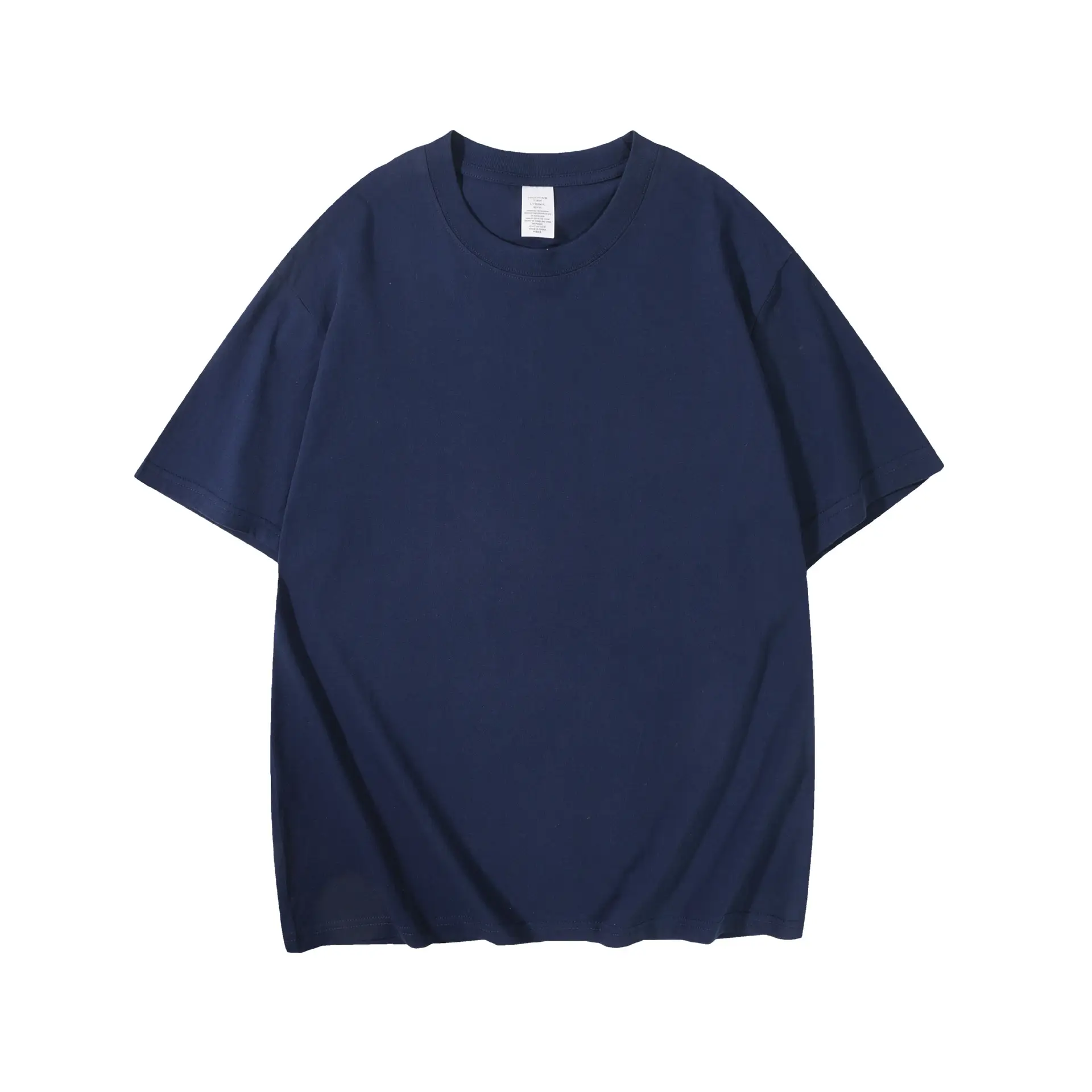 Women Cotton Plain T-Shirt White Round Neck Short Sleeve - Image 4