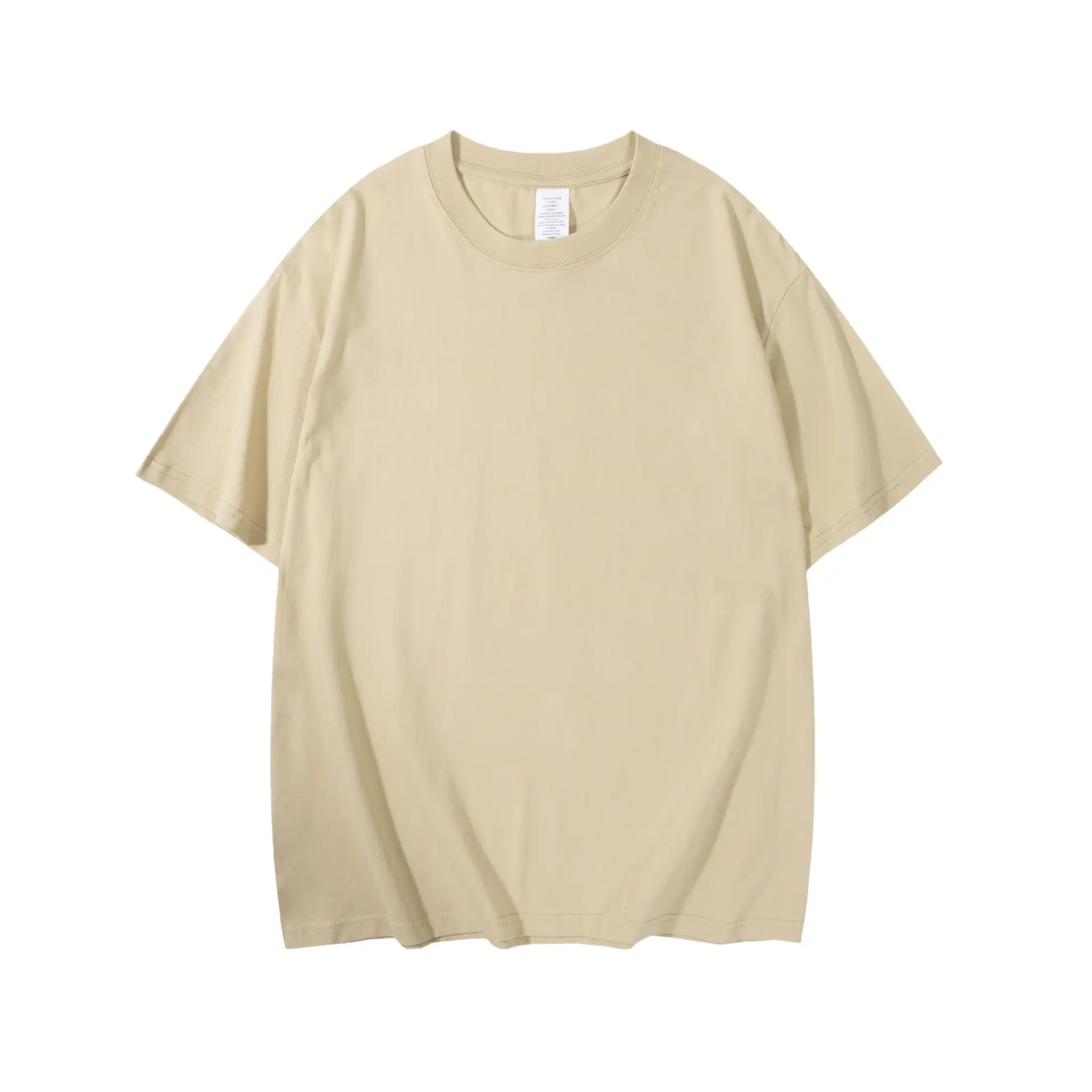 Women Cotton Plain T-Shirt White Round Neck Short Sleeve - Image 5