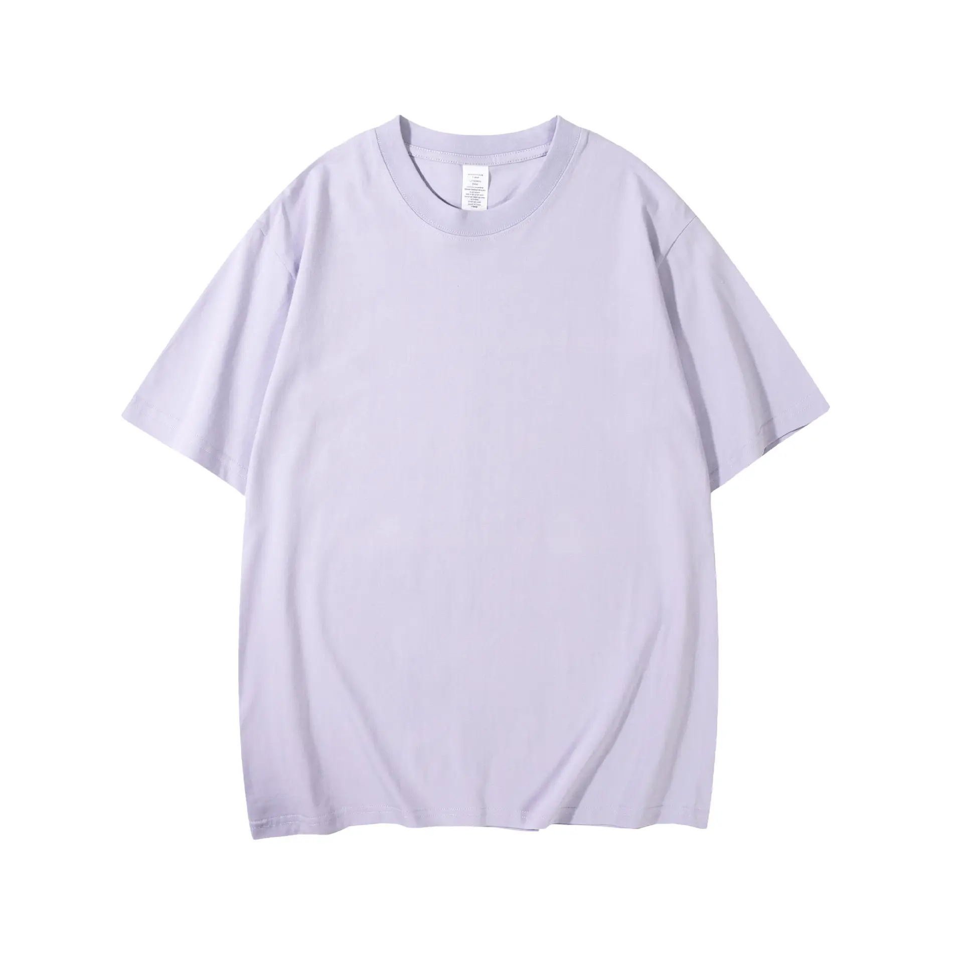 Women Cotton Plain T-Shirt White Round Neck Short Sleeve - Image 7