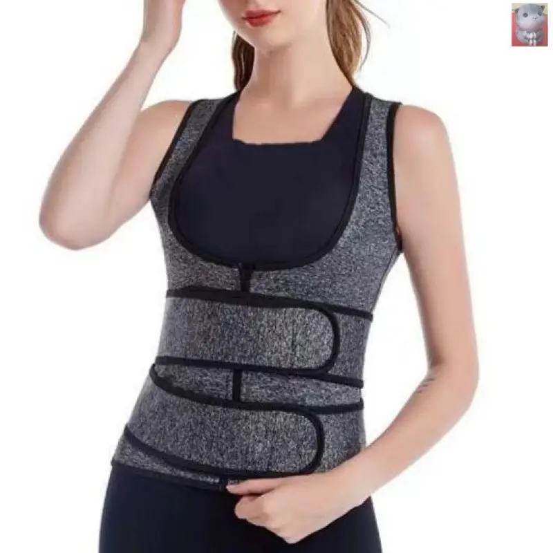 Men Black Waist Trainer with Double Belts for Long-Sitting Comfort - Image 3
