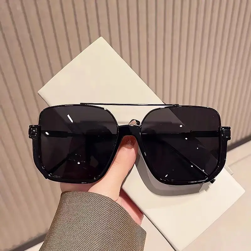 Women Sunglasses 2024 New Style Anti-Uv Large Frame - Image 2