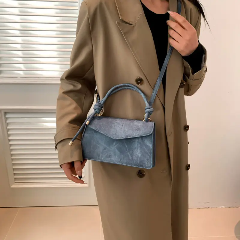 Women's Brown Square Crossbody Bag 2024 Spring New - Image 8