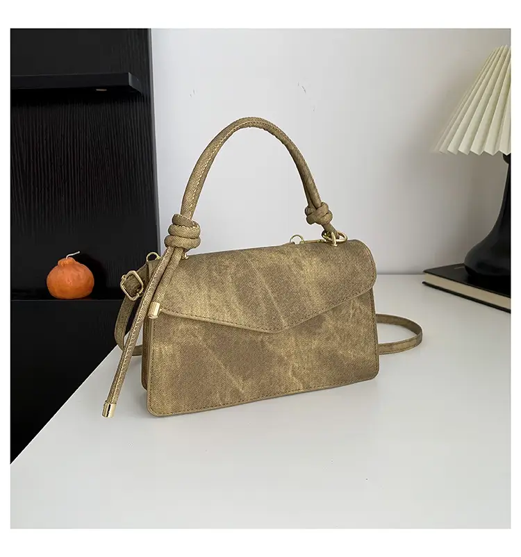Women's Brown Square Crossbody Bag 2024 Spring New — feature 33