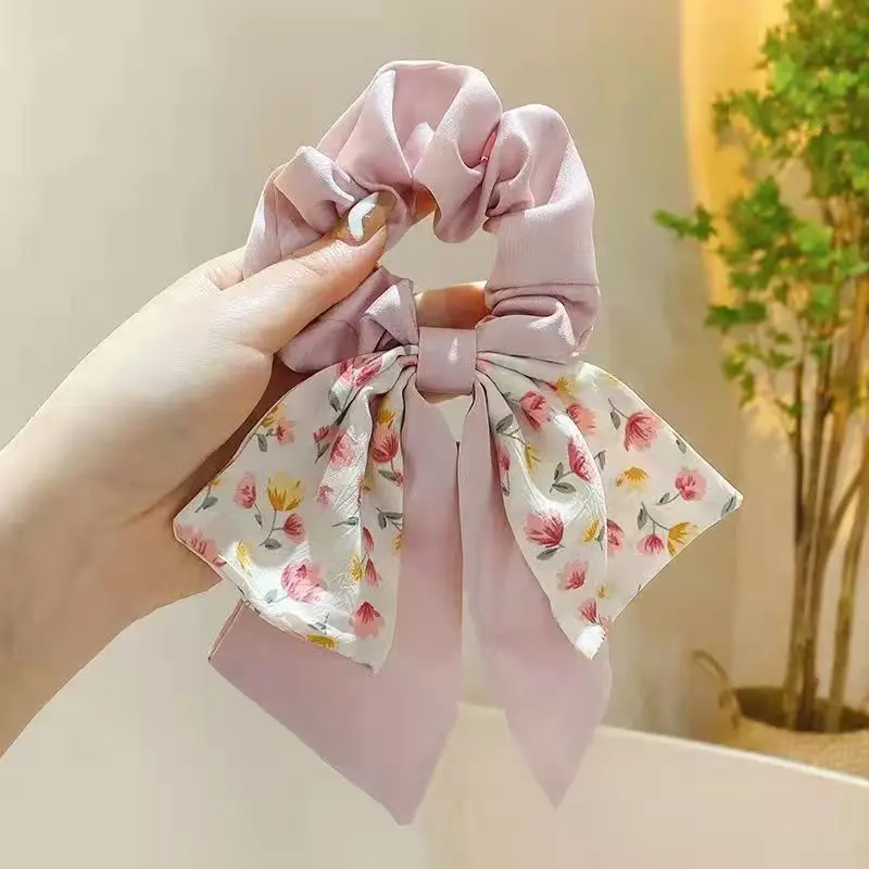 Floral Hair Ring-Sakura Powder