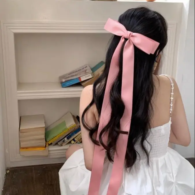 Super Long Bow Ribbon/Korean Powder
