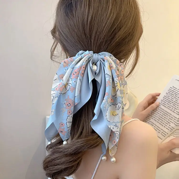 Oversized Bow Hairpin with Pearl Button, Forest Fairy Design - Image 8