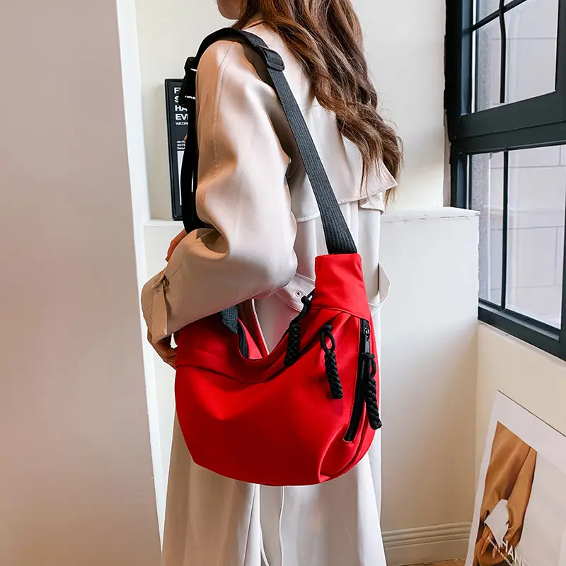 2026 Red Nylon Shoulder Crossbody Bag for Women - Image 2