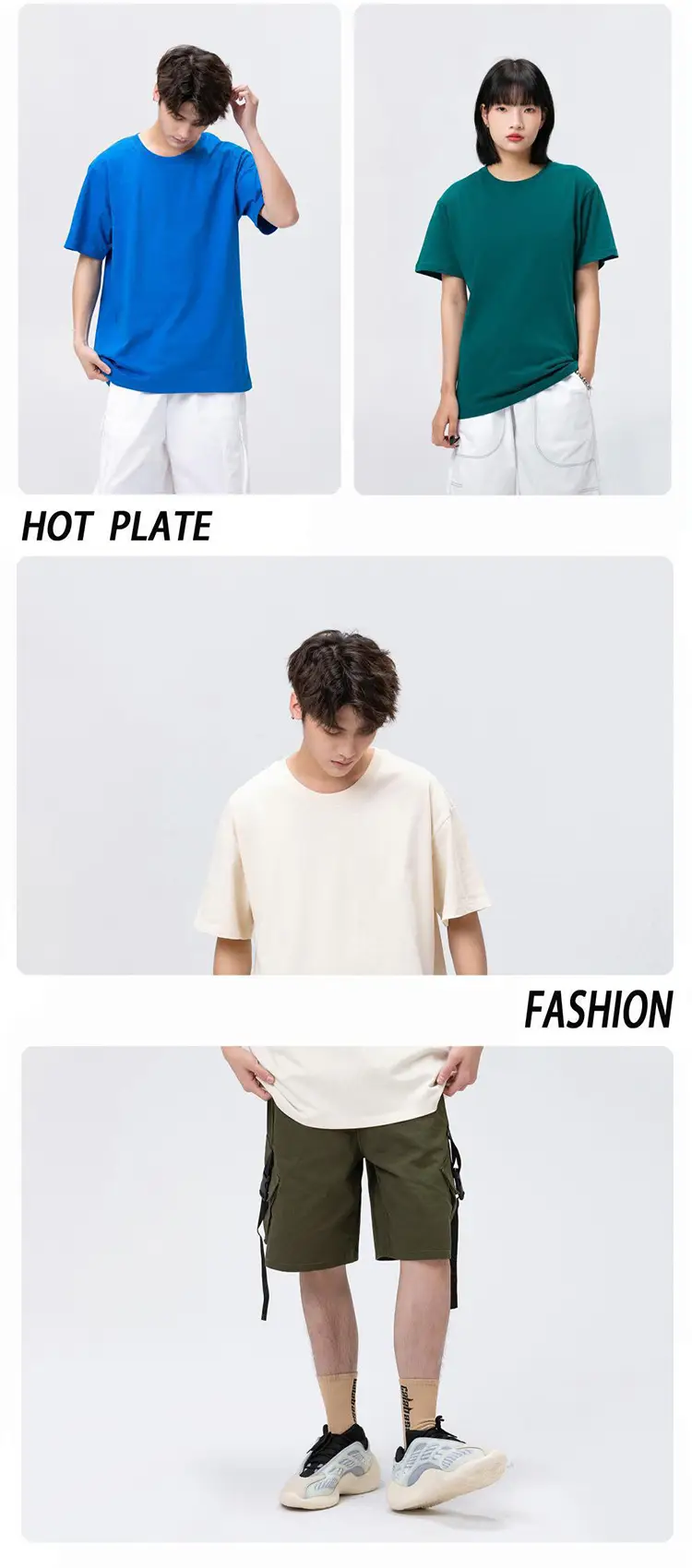 Men Light Blue 25 Summer T-Shirt Loose Casual — feature 10
