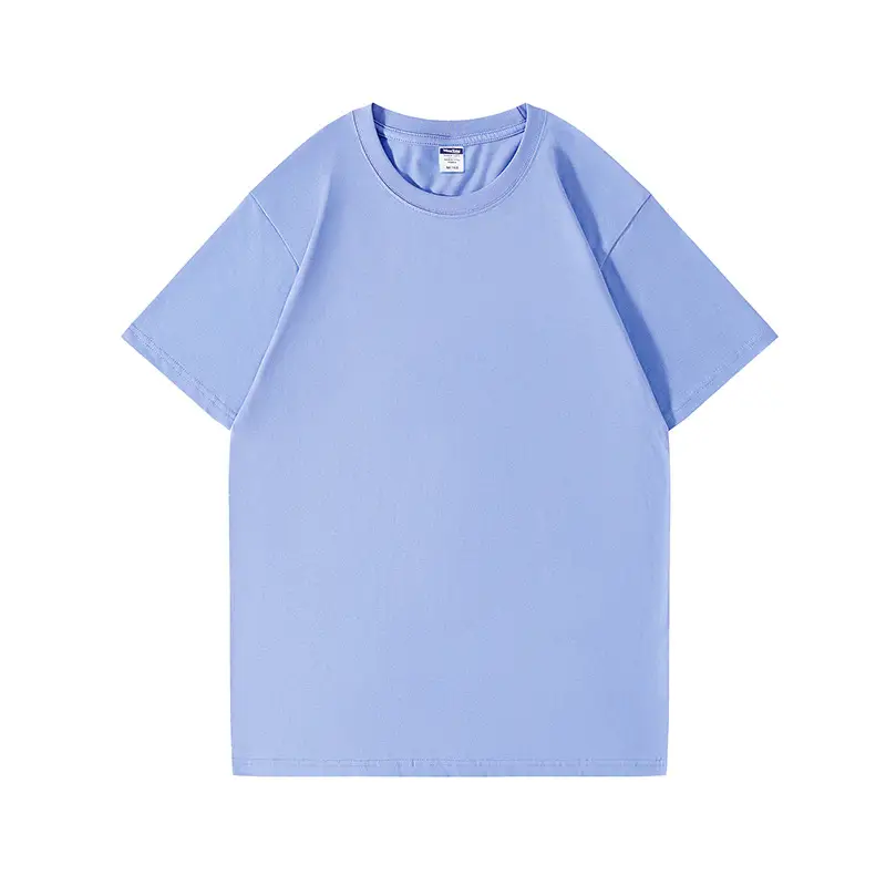 Men Light Blue 25 Summer T-Shirt Loose Casual - Image 10
