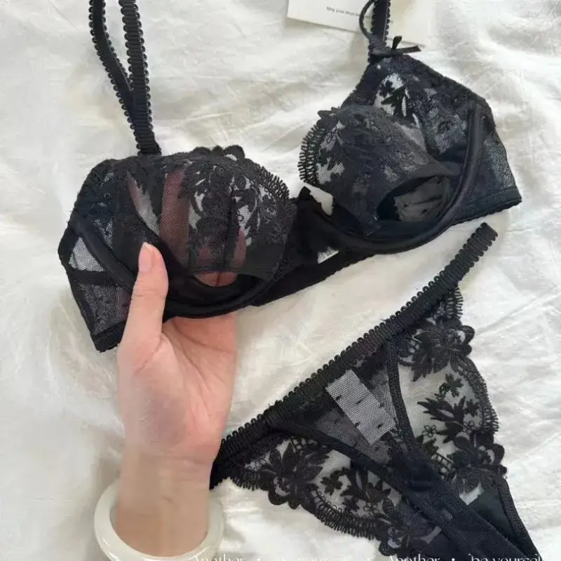 French Lace Push Up Bra Underwear Top