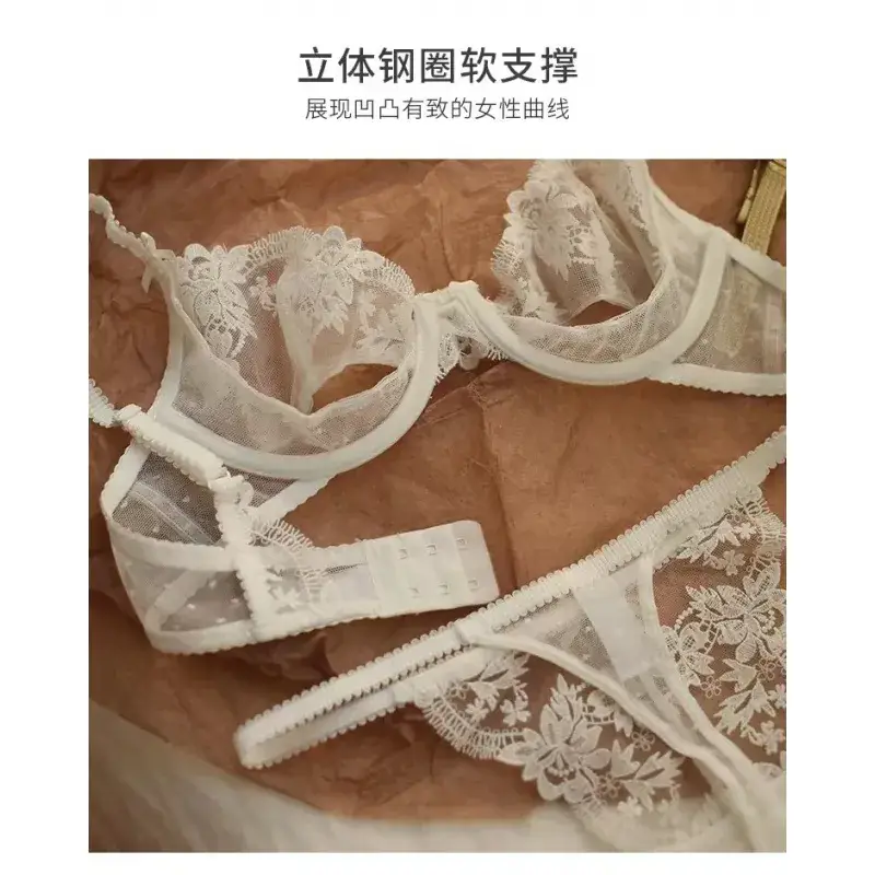 French Lace Push Up Bra Underwear Top