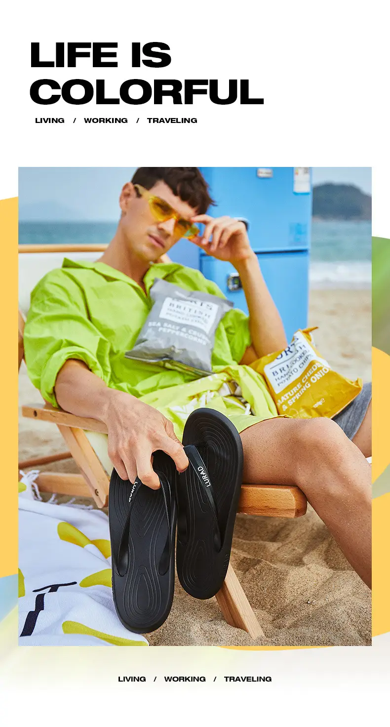 Flip flops women's summer outdoor beach slippers women's sandals Korean-style trendy non-slip beach shoes flip-flops — feature 1