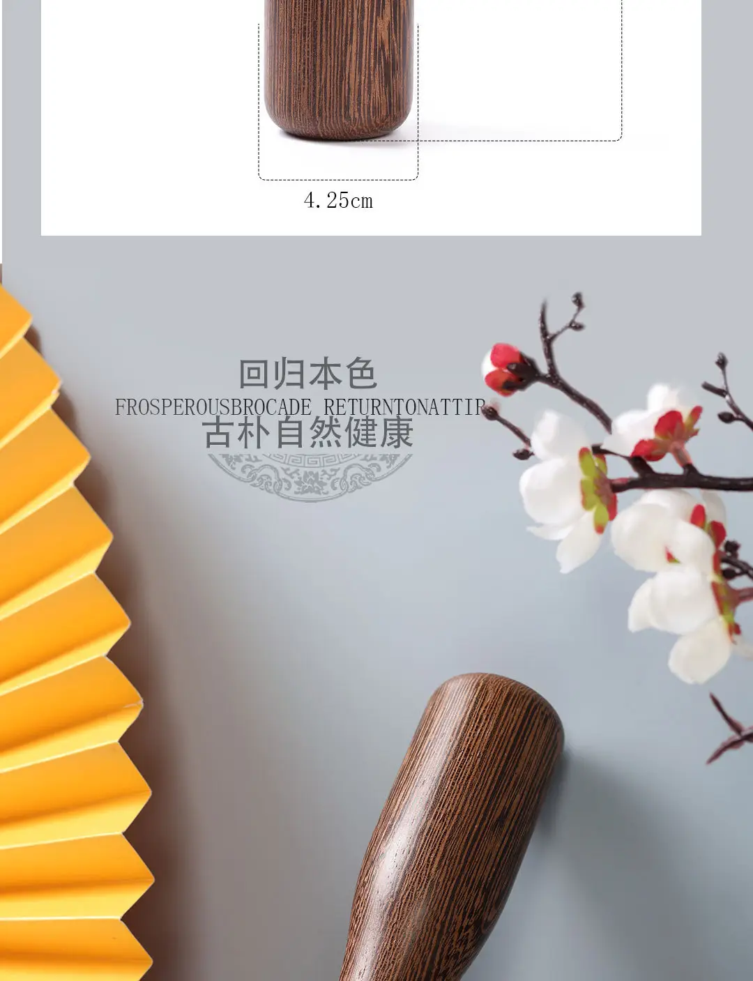 Wooden Garlic Hammer Walnut Culinary Tool — feature 12