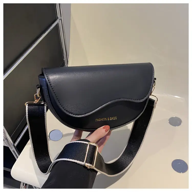 Women's Crossbody Bag Cream PU Leather 2024 Winter - Image 6
