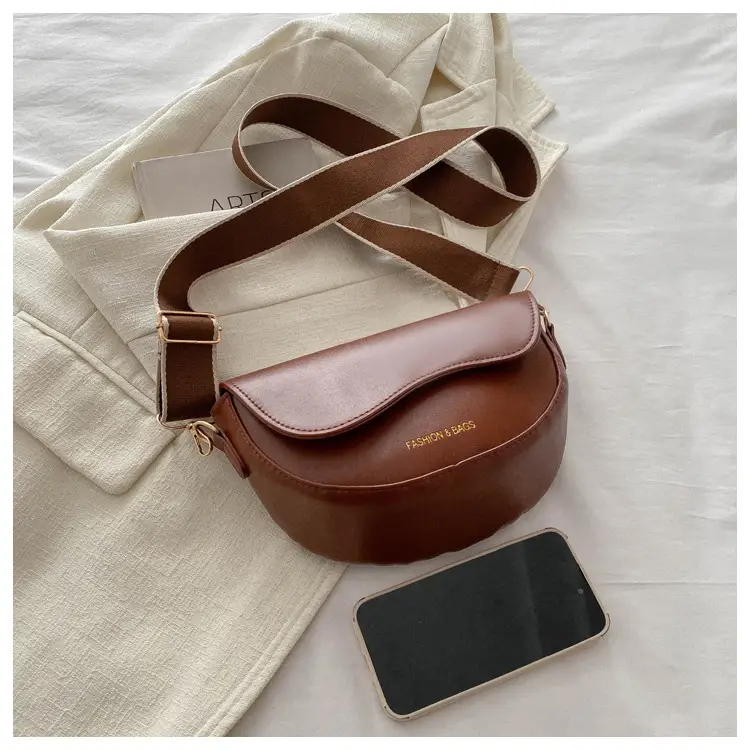 Women's Crossbody Bag Cream PU Leather 2024 Winter — feature 14