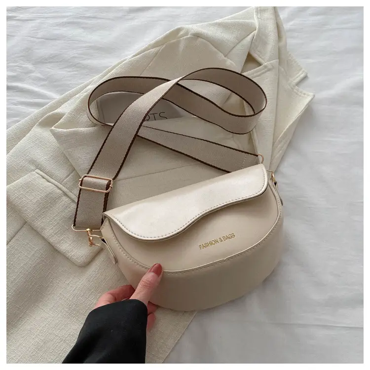 Women's Crossbody Bag Cream PU Leather 2024 Winter — feature 17