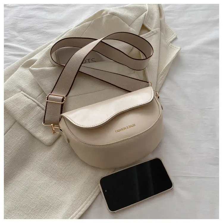 Women's Crossbody Bag Cream PU Leather 2024 Winter — feature 18