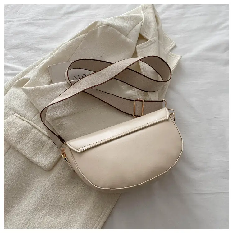 Women's Crossbody Bag Cream PU Leather 2024 Winter — feature 19