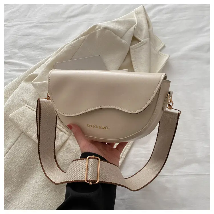 Women's Crossbody Bag Cream PU Leather 2024 Winter — feature 20