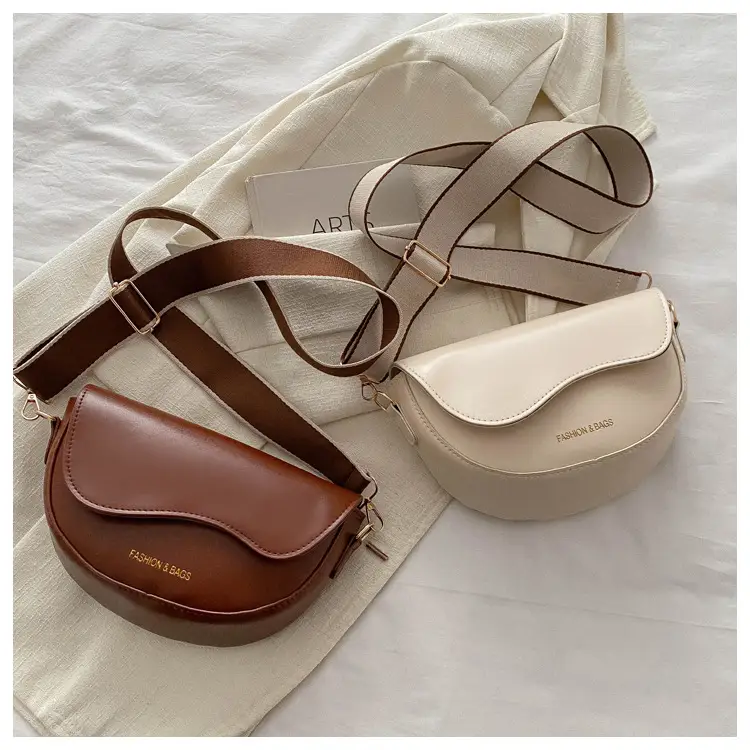 Women's Crossbody Bag Cream PU Leather 2024 Winter — feature 26