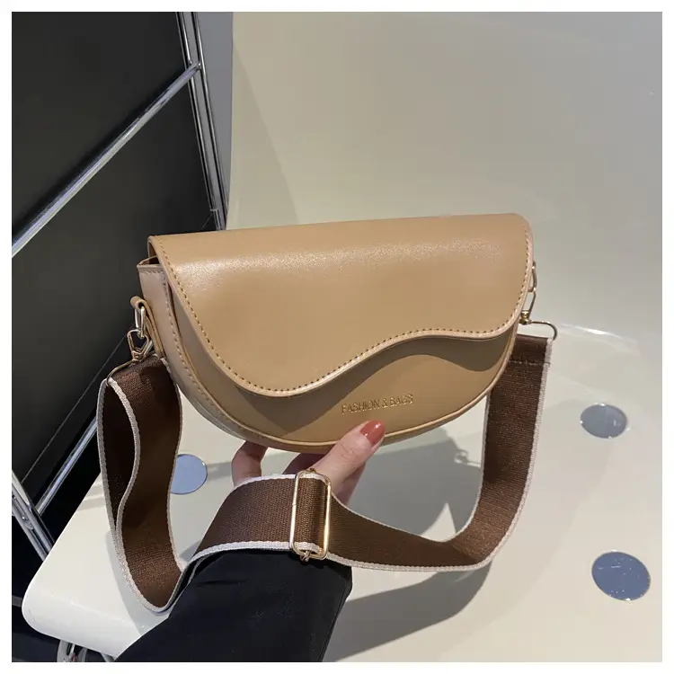 Women's Crossbody Bag Cream PU Leather 2024 Winter — feature 33