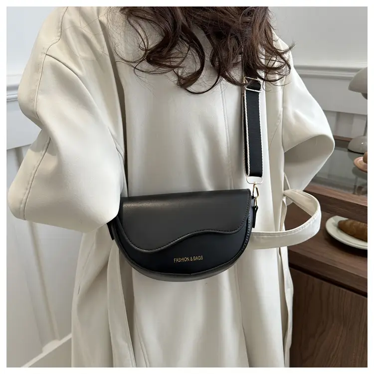 Women's Crossbody Bag Cream PU Leather 2024 Winter — feature 41