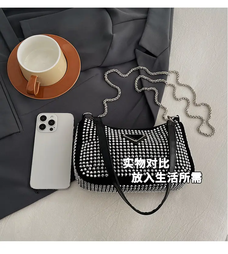 Rhinestone Shoulder Bag Women's Light Luxury 2024 Spring New — feature 11