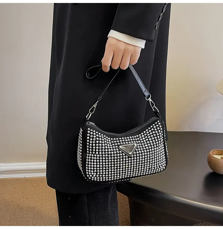 Rhinestone Shoulder Bag Women's Light Luxury 2024 Spring New — feature 13