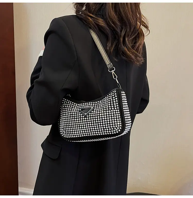 Rhinestone Shoulder Bag Women's Light Luxury 2024 Spring New — feature 14