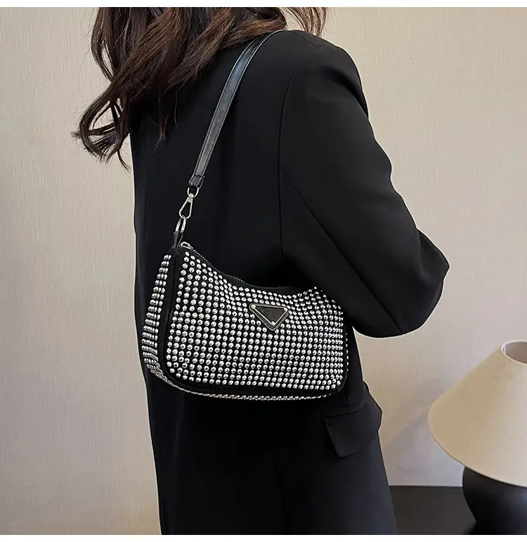 Rhinestone Shoulder Bag Women's Light Luxury 2024 Spring New — feature 15