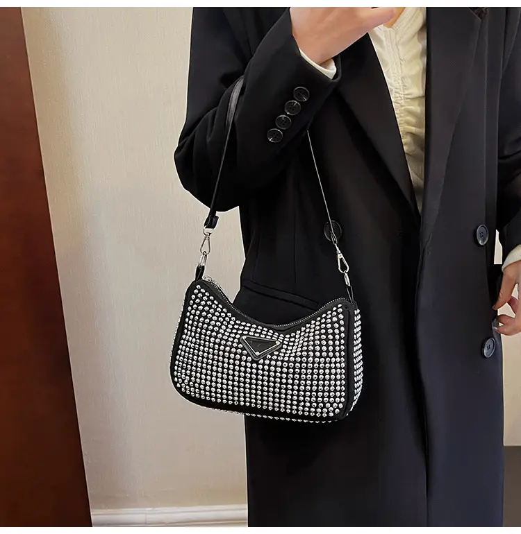 Rhinestone Shoulder Bag Women's Light Luxury 2024 Spring New — feature 16