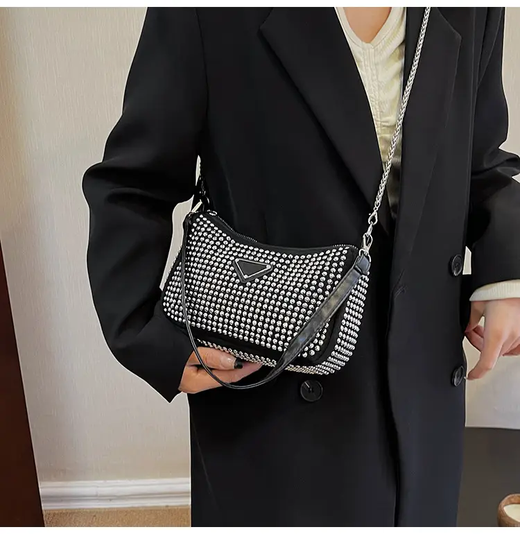 Rhinestone Shoulder Bag Women's Light Luxury 2024 Spring New — feature 17