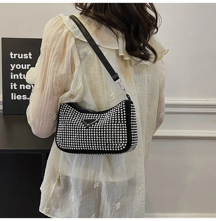 Rhinestone Shoulder Bag Women's Light Luxury 2024 Spring New — feature 18
