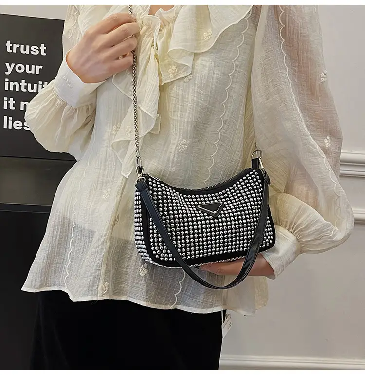 Rhinestone Shoulder Bag Women's Light Luxury 2024 Spring New — feature 20
