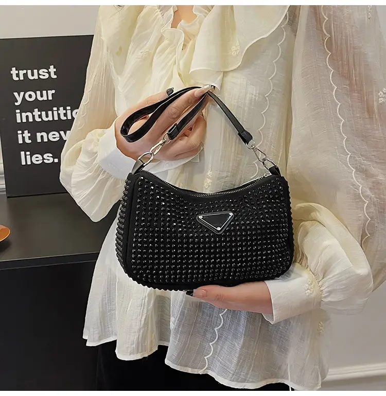 Rhinestone Shoulder Bag Women's Light Luxury 2024 Spring New — feature 23