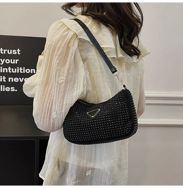 Rhinestone Shoulder Bag Women's Light Luxury 2024 Spring New — feature 24