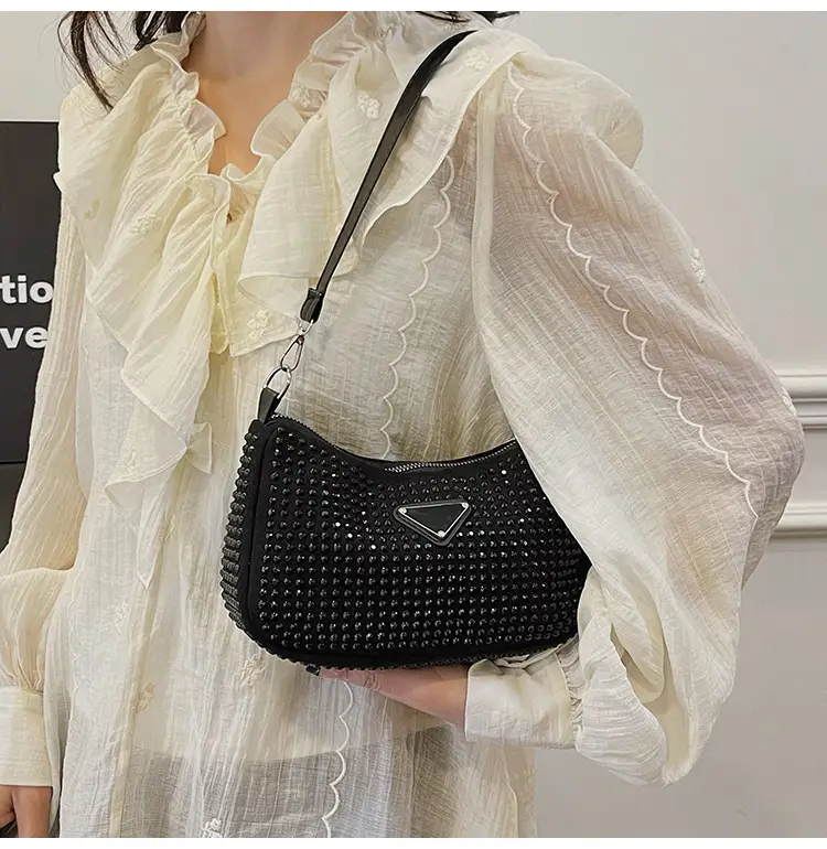 Rhinestone Shoulder Bag Women's Light Luxury 2024 Spring New — feature 25