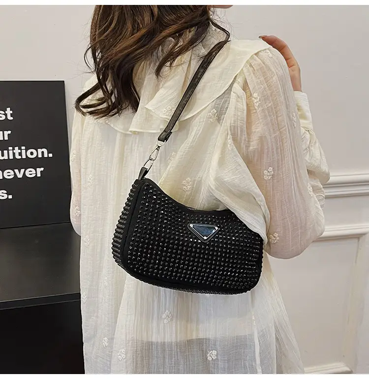 Rhinestone Shoulder Bag Women's Light Luxury 2024 Spring New — feature 26