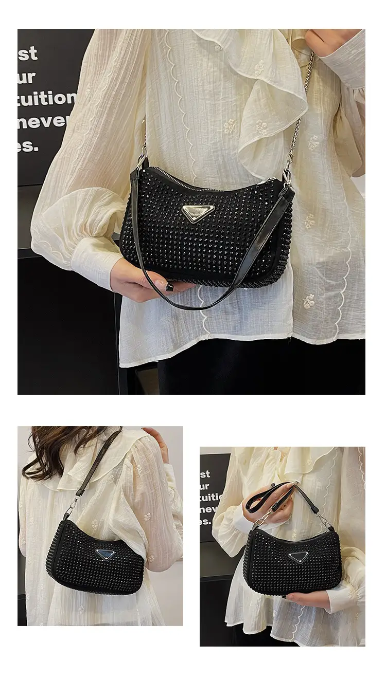 Rhinestone Shoulder Bag Women's Light Luxury 2024 Spring New — feature 28