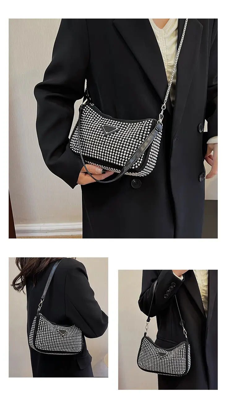 Rhinestone Shoulder Bag Women's Light Luxury 2024 Spring New — feature 29