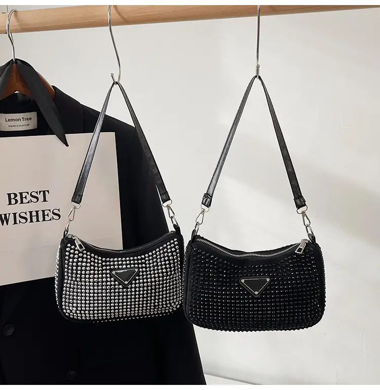 Rhinestone Shoulder Bag Women's Light Luxury 2024 Spring New — feature 33