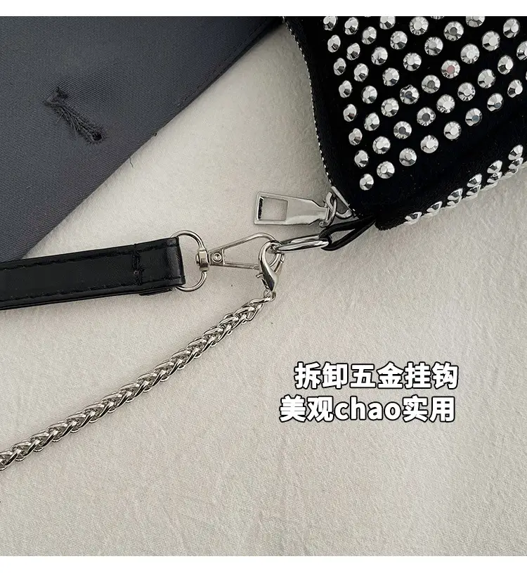 Rhinestone Shoulder Bag Women's Light Luxury 2024 Spring New — feature 7