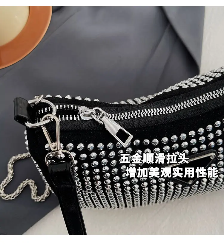 Rhinestone Shoulder Bag Women's Light Luxury 2024 Spring New — feature 8