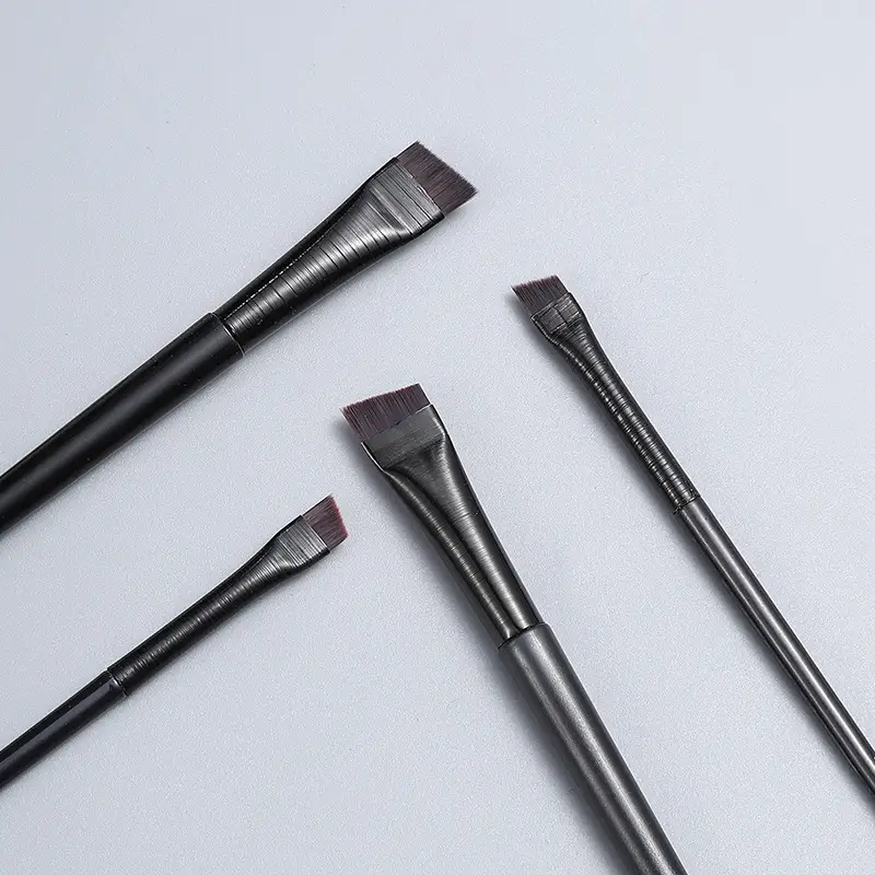 Cross-border eyeliner brush with oblique head for precise eye makeup — feature 11