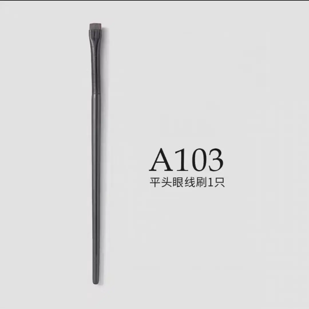 Cross-border eyeliner brush with oblique head for precise eye makeup - Image 3
