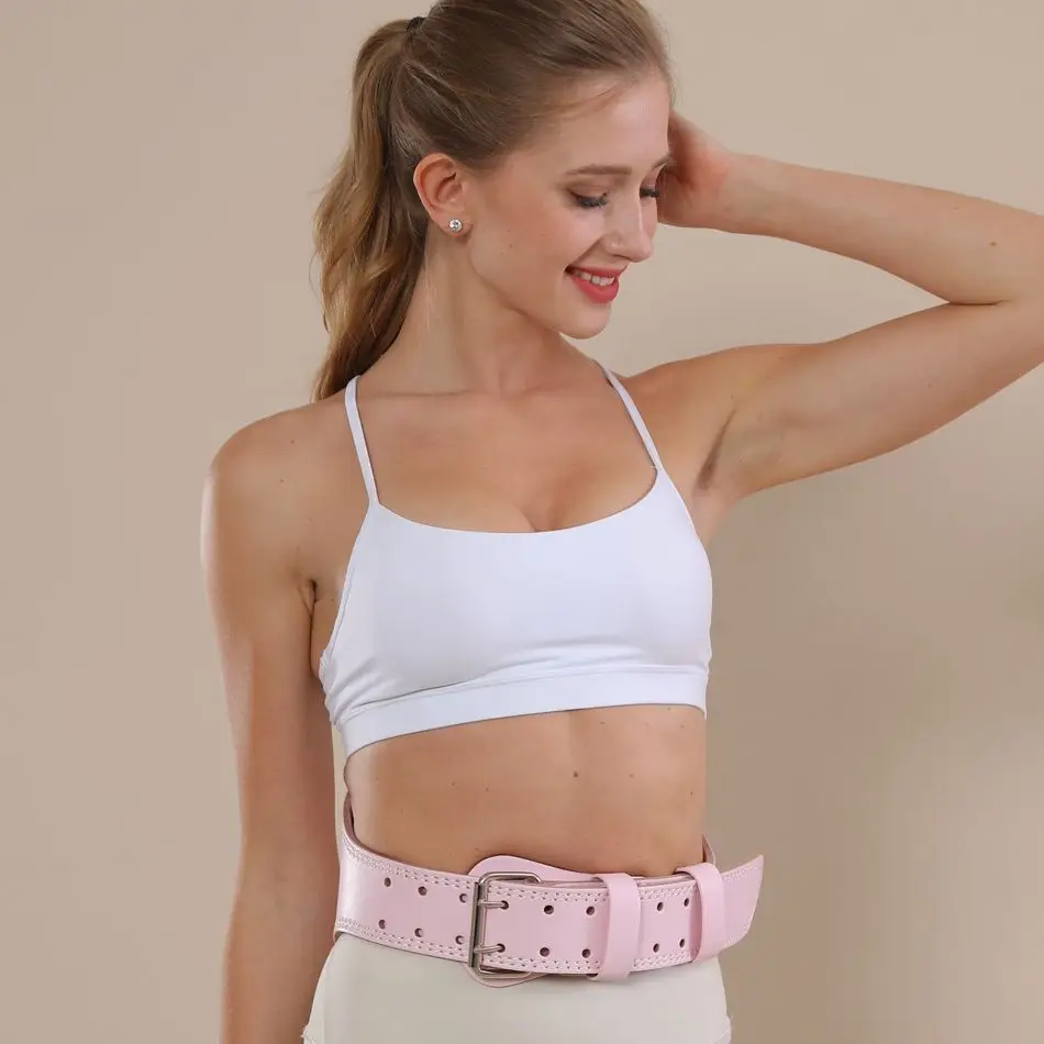 Women's Pink Waist Support Belt for Deep Squat & Hard Pulls — feature 16