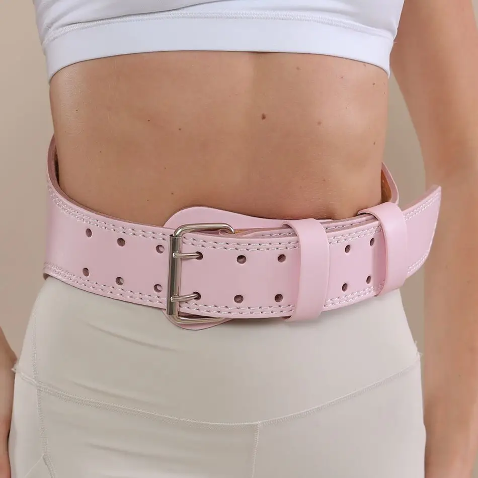 Women's Pink Waist Support Belt for Deep Squat & Hard Pulls — feature 4