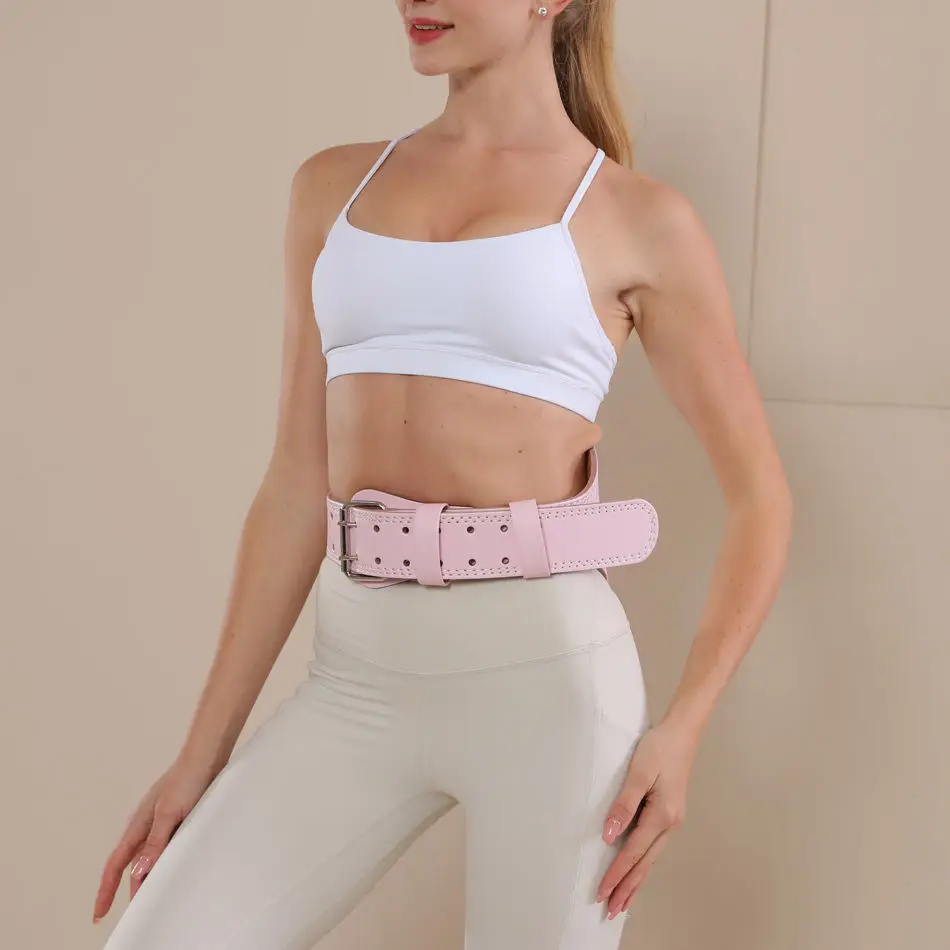 Women's Pink Waist Support Belt for Deep Squat & Hard Pulls — feature 6