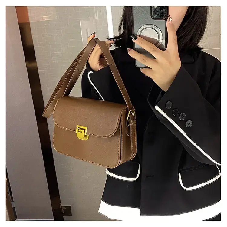 Stylish Beige Square Shoulder Bag for Women — feature 10